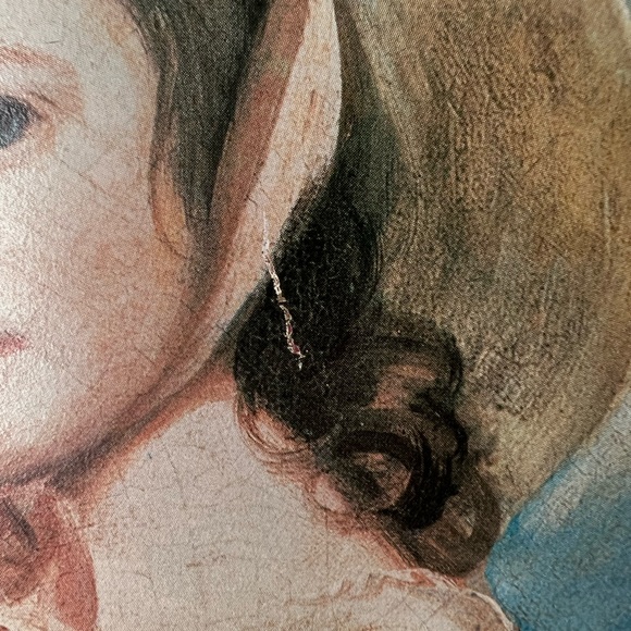 Vintage 1960’s Tin Art of Miss Juliana Willoughby by George Romney,Ready to Hang - Picture 4 of 7